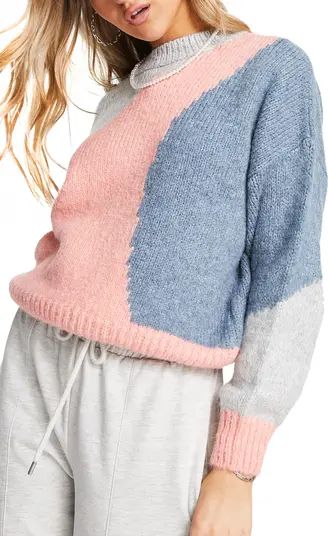 Topshop Abstract Colorblock Sweater | Nordstrom | Nordstrom