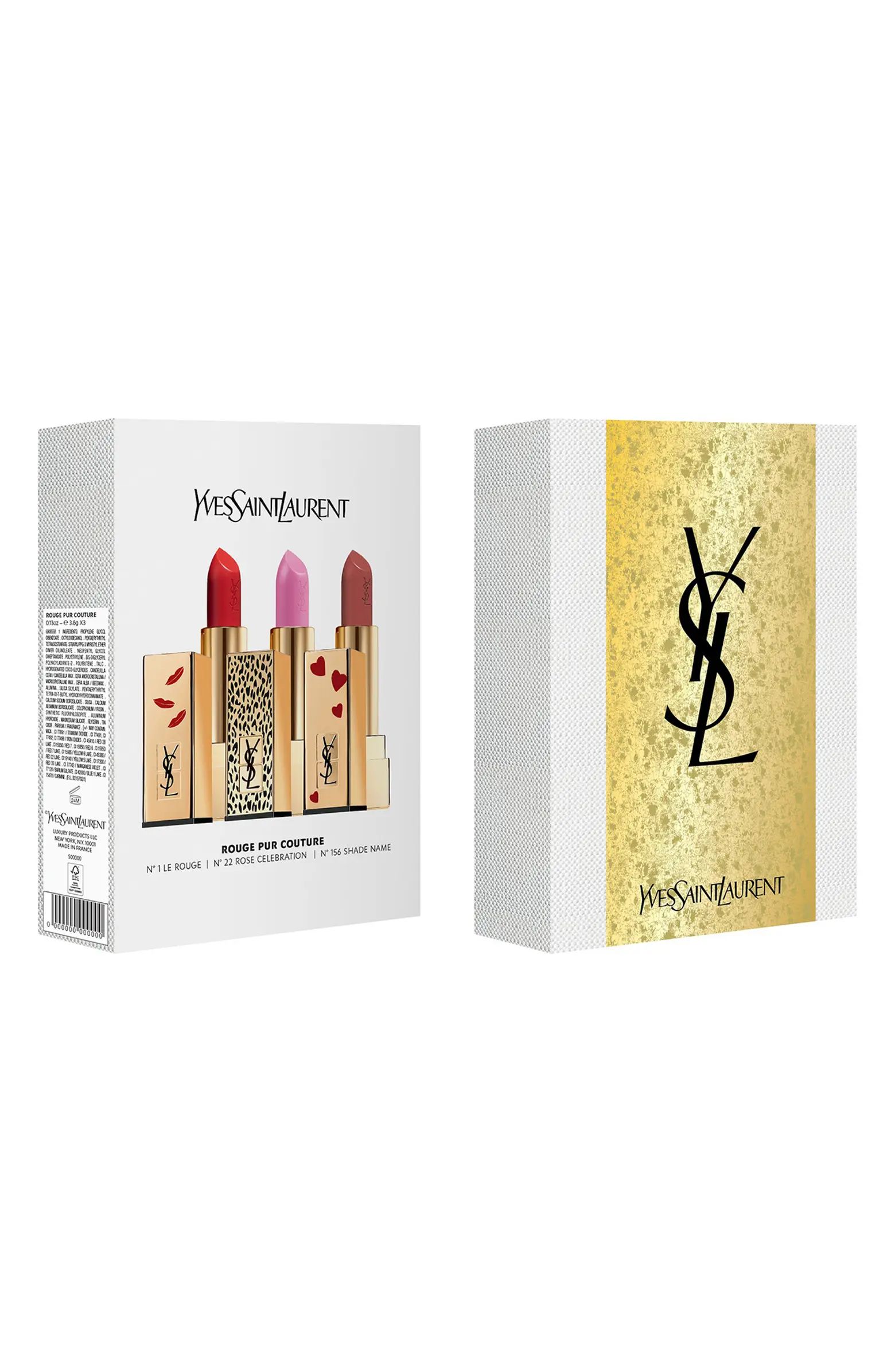 Full Size Rouge Pur Couture Satin Lipstick Set USD $129 Value | Nordstrom