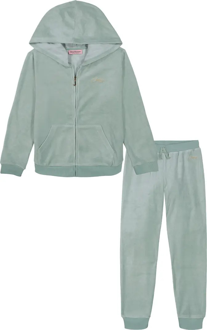 Juicy Couture Kids' 2-Piece Zip-Up Hoodie & Joggers Set | Nordstromrack | Nordstrom Rack