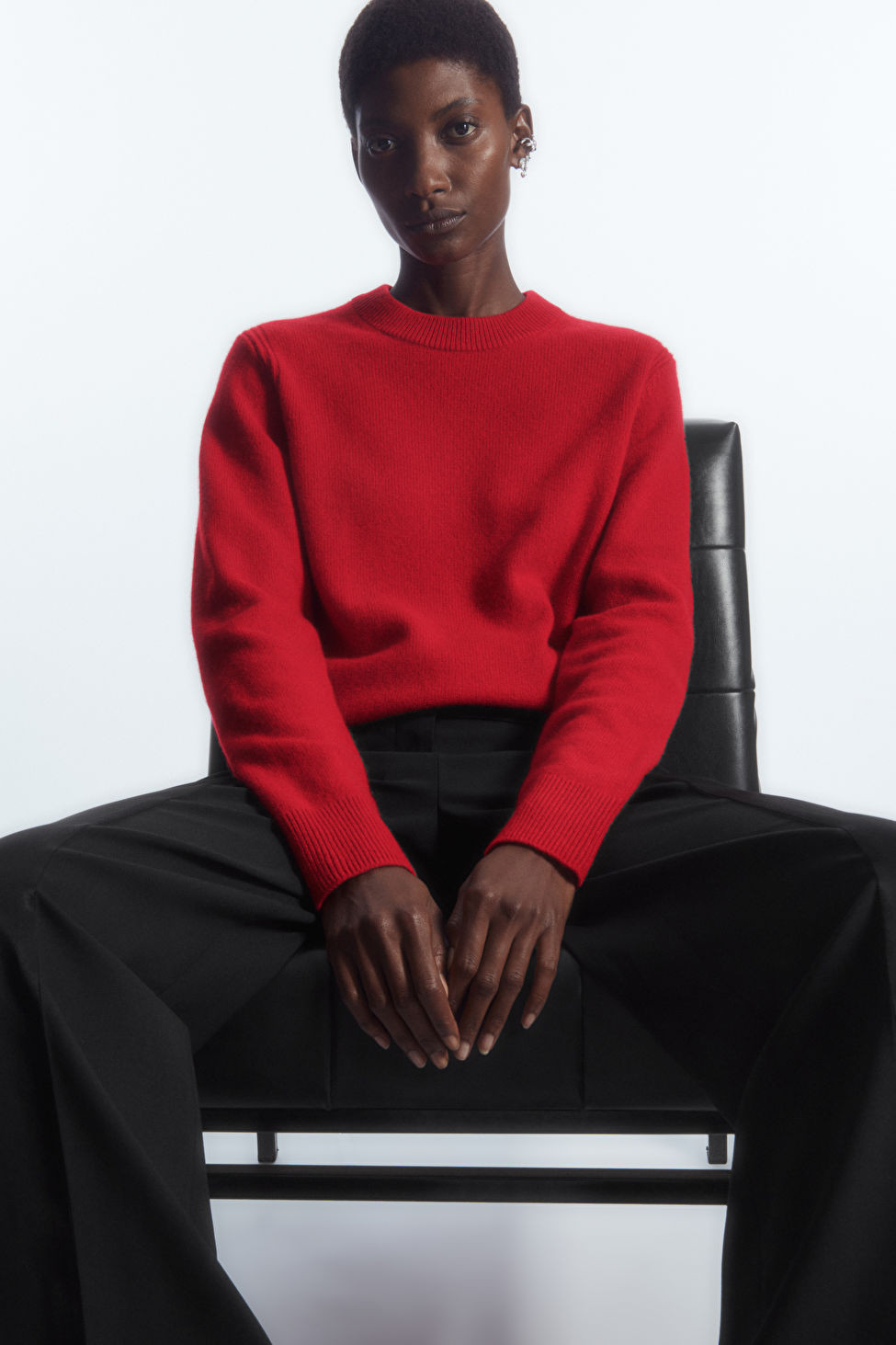PURE CASHMERE SWEATER - RED - Knitwear - COS | COS (US)