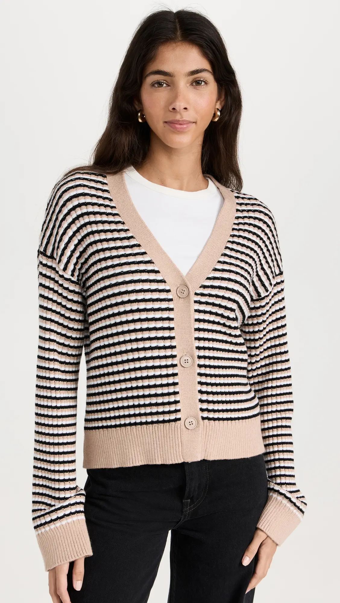 Merino Wool Stripe Cardigan | Shopbop