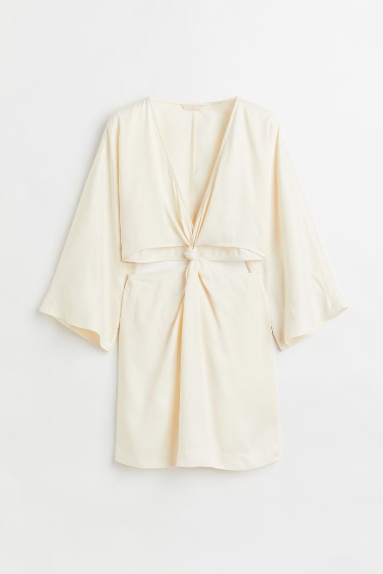 Knot-detail cut-out dress | H&M (UK, MY, IN, SG, PH, TW, HK)