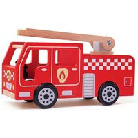 Bigjigs Toys Wooden City Fire Engine With Swivel Ladder | Boots.com