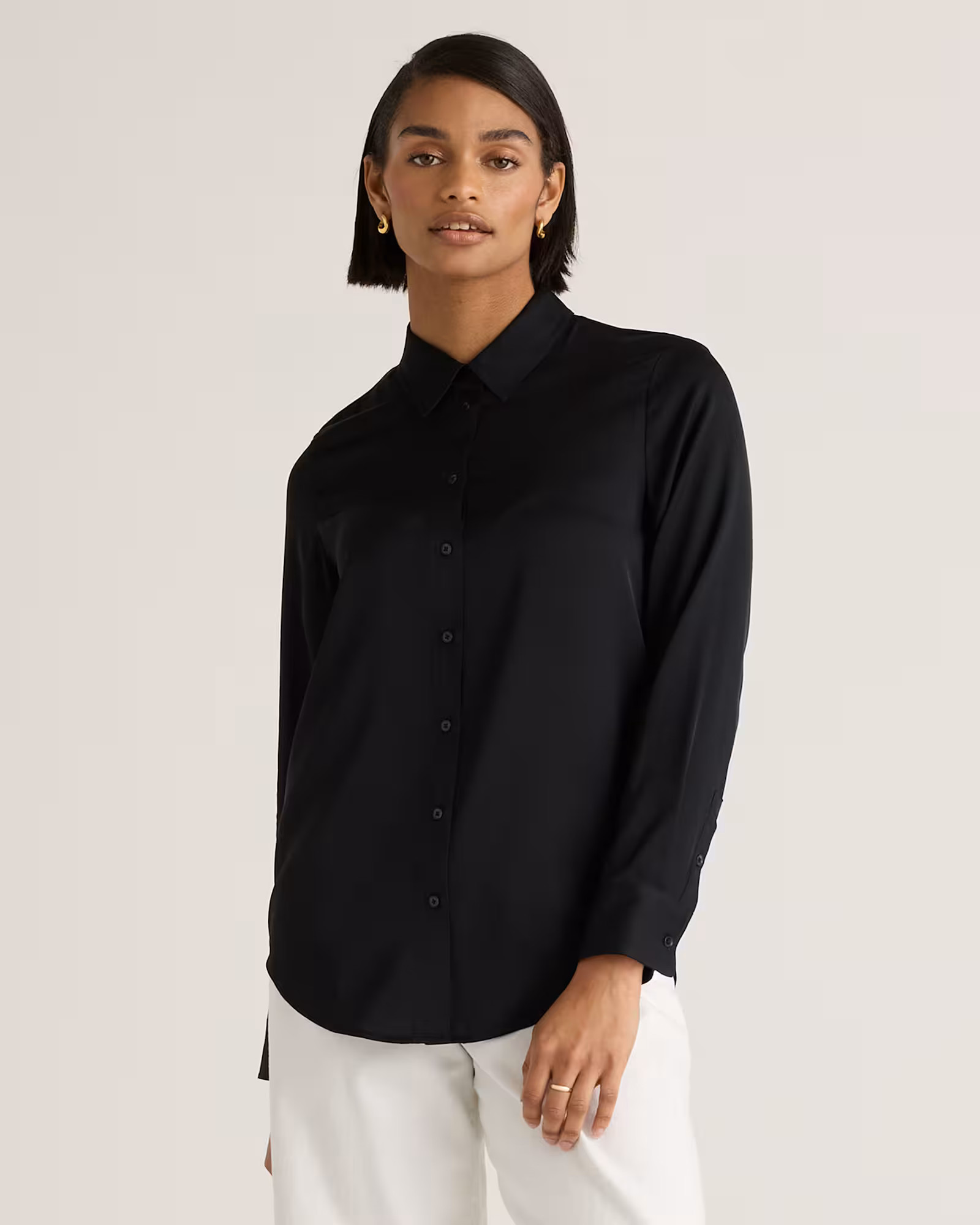 Washable Stretch Silk Blouse | Quince