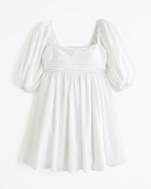 Emerson Poplin Puff Sleeve Mini Dress | Abercrombie & Fitch (US)