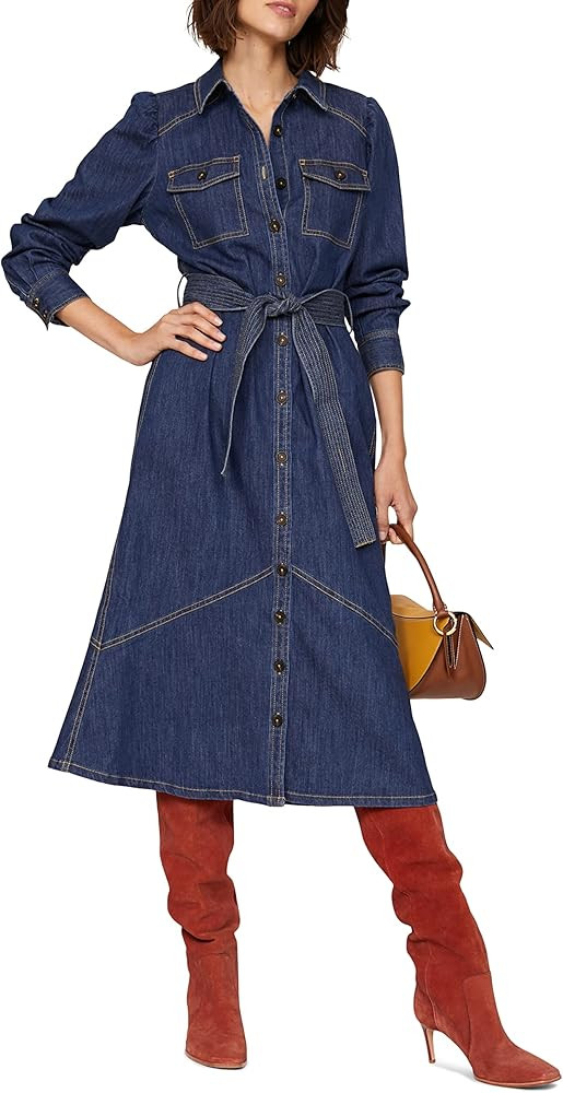 RTR Design Collective Denim Tie Front Dress | Amazon (US)