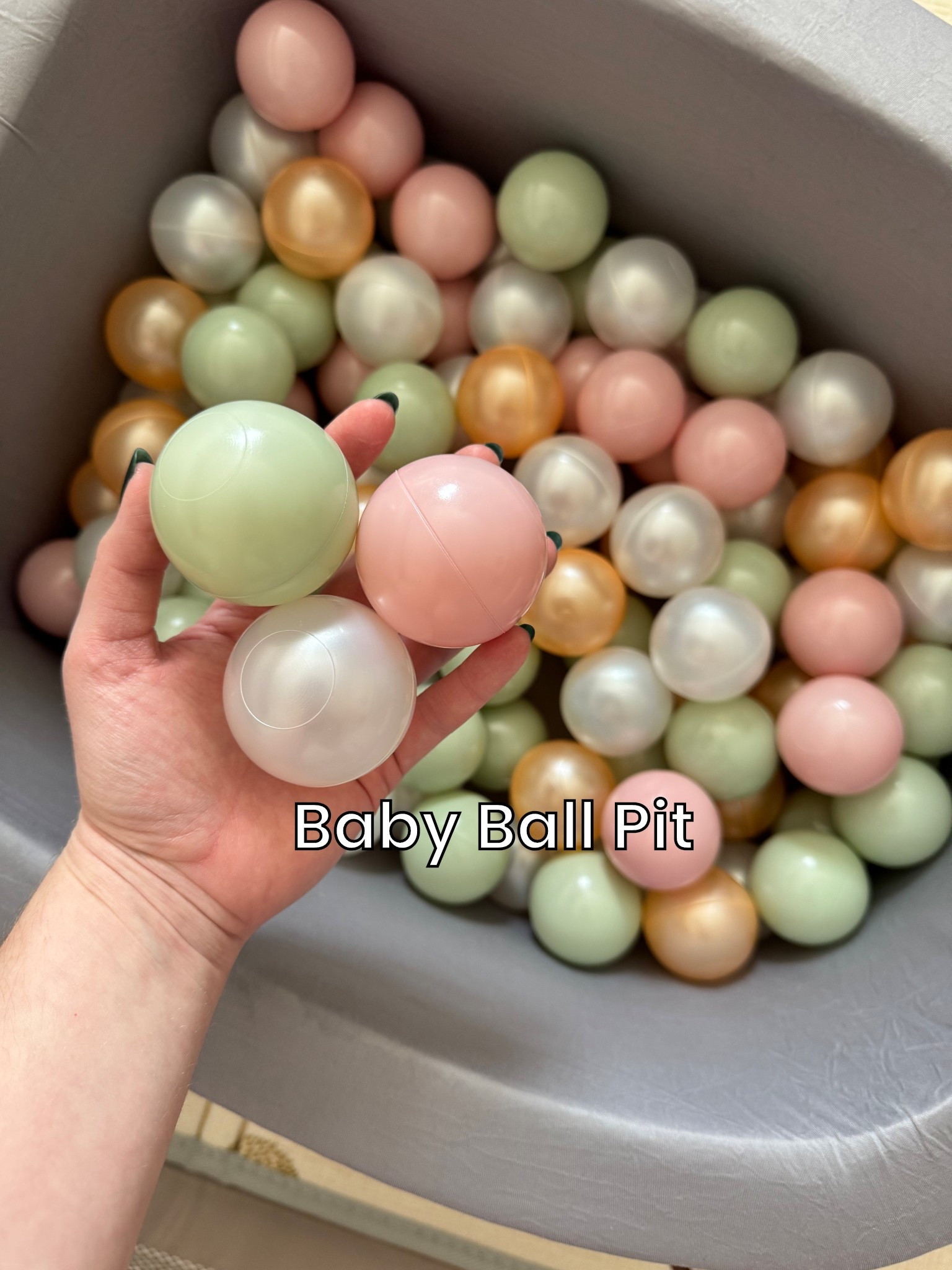 My daughter loves to sit in this ball pit and play with the toys. It teaches great horse strength, and the ball pit is part of a larger set. There are guides to determine how many balls to purchase in so many color ways to choose.

#LTKmomlife #LTKBaby #LTKHome
