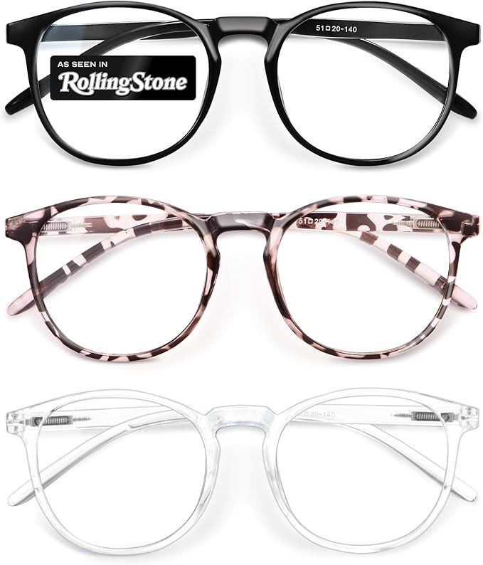 IBOANN Iconic Blue Light Glasses for Woman - Computer Glasses up to 99% Blue Light Blocking - Ant... | Amazon (US)