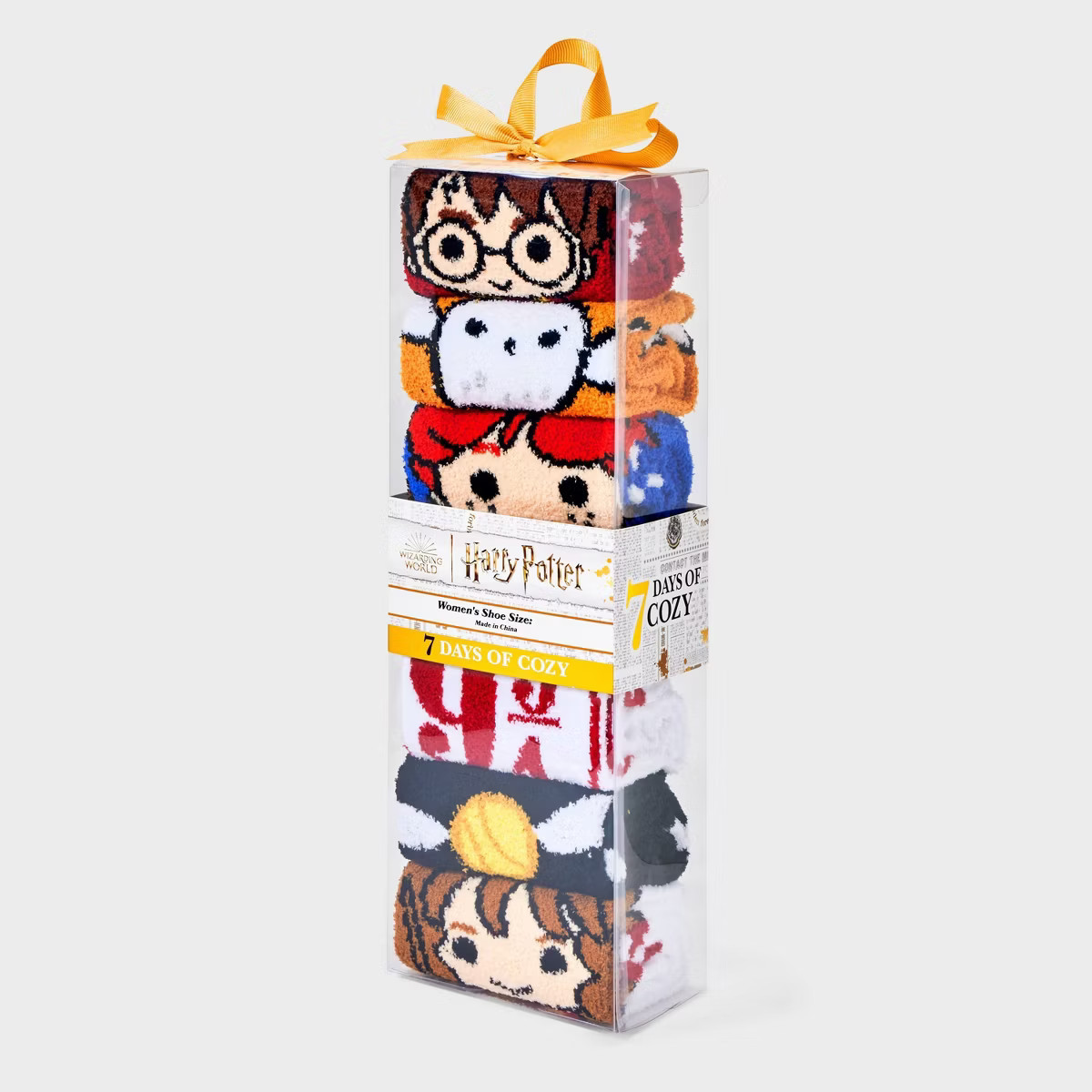 Women's Harry Potter 7 Days of Cozy Crew Socks - Assorted Colors 4-10 | Target