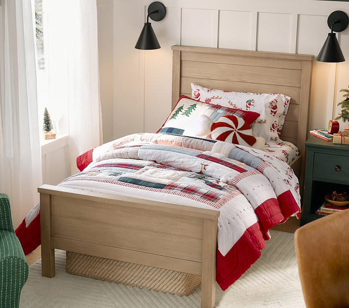Heritage Santa Quilt & Shams | Pottery Barn Kids