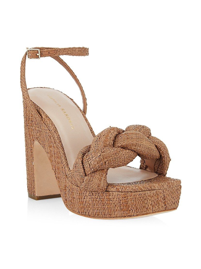 Fae Braided Raffia Platform Sandals | Saks Fifth Avenue