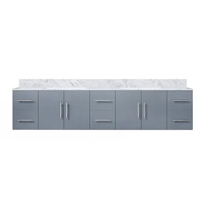 84 In. W X 22 In. D 4 Door Double Bath Vanity With Carrara Marble Top And Drawers | Wayfair North America