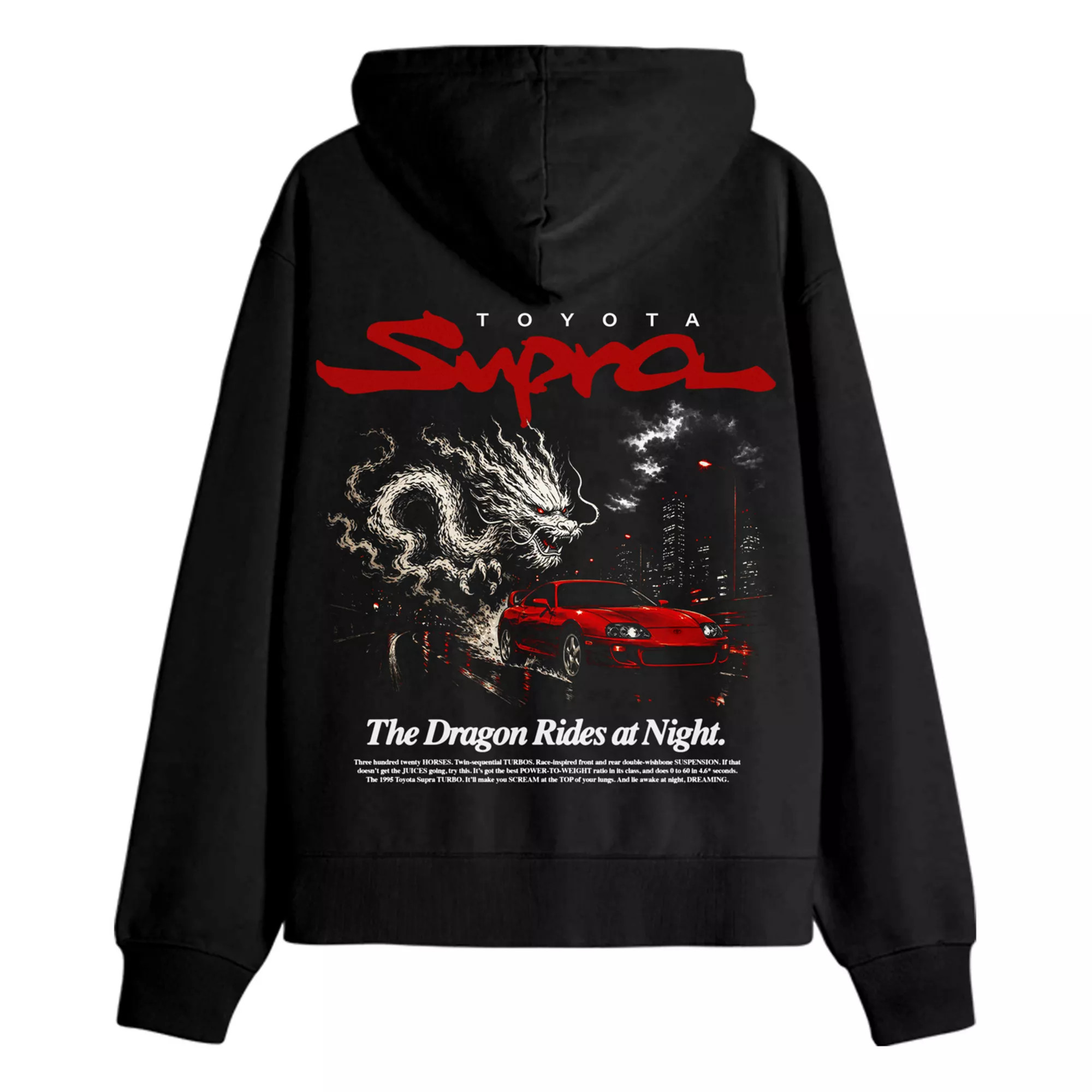 Men's Toyota Supra Graphic Hoodie, Size: Large, Black | Kohl's