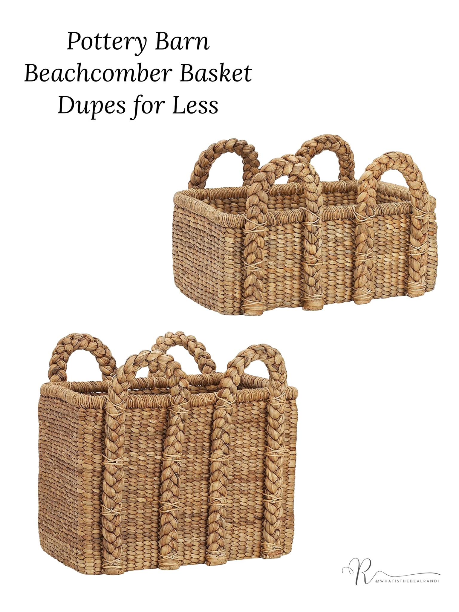 I found a set of 3 for less than the price of 1 ($149) at Macys $119. This other one is similar is style and size for $69.99 on Wayfair. This one from Target has a similar feel to it for $25. And this one on Amazon is similar style but lighter color for $69. These have a similar feel but they’re only $85 for 3 baskets on Wayfair. 

#LTKFind #LTKsalealert #LTKhome