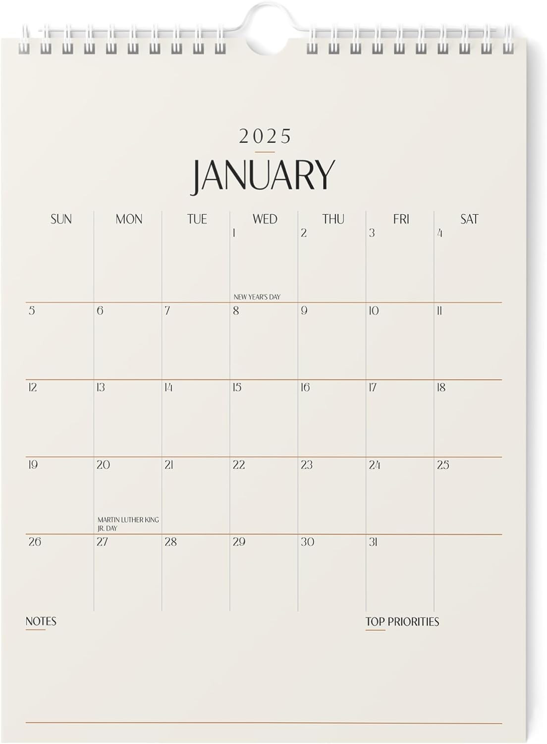 Karto Wall Calendar 2025 - Vertical 8.5x11 inch Runs Until June 2026 - Boost Your Productivity an... | Amazon (US)