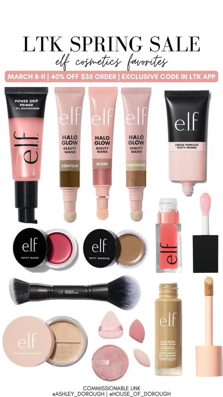 LTK Spring Sale is here! Login to/download the LTK app to receive an exclusive discount on these items and many more! ELF Cosmetics is 40% off $35 order with the exclusive discount – March 8-11! 

#LTKstyletip #LTKSpringSale #LTKbeauty
