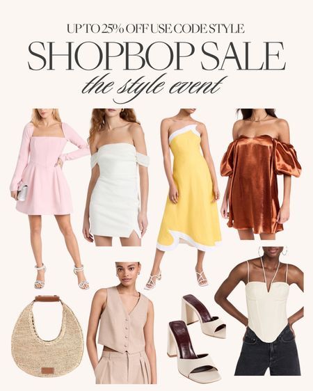 Shopbop sale style event 🙌🏻🙌🏻

Spring top, mini skirt, yellow dress, purse, sandals, vest 

#LTKstyletip #LTKSeasonal #LTKsalealert