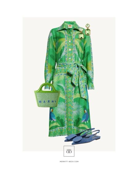 Adore this colorful printed shirt dress! A great find for travel or work this summer 🌴🦜

#LTKWorkwear #LTKShoeCrush #LTKItBag