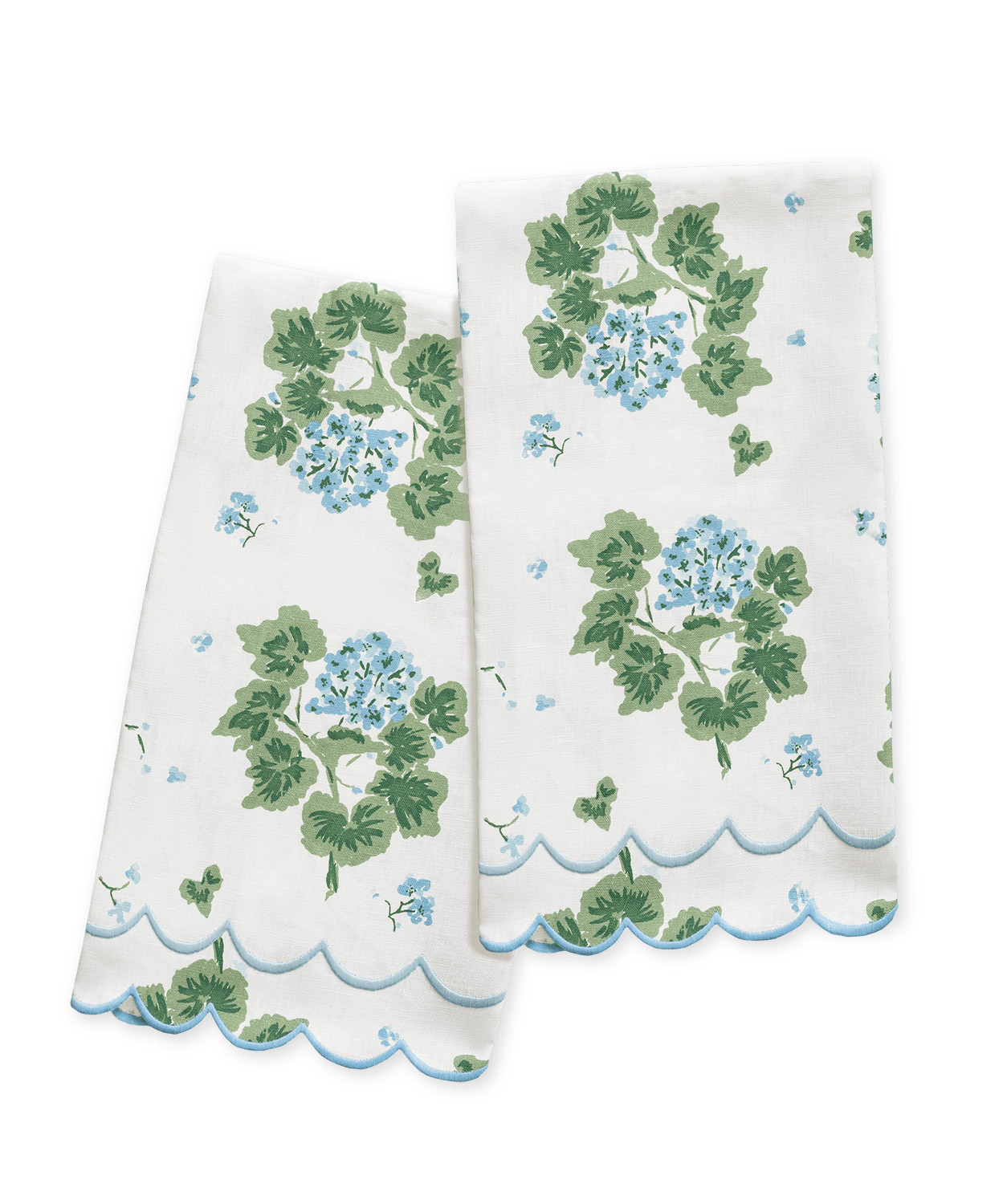 Geranium Linen Guest Towels - set of 2 | Matouk