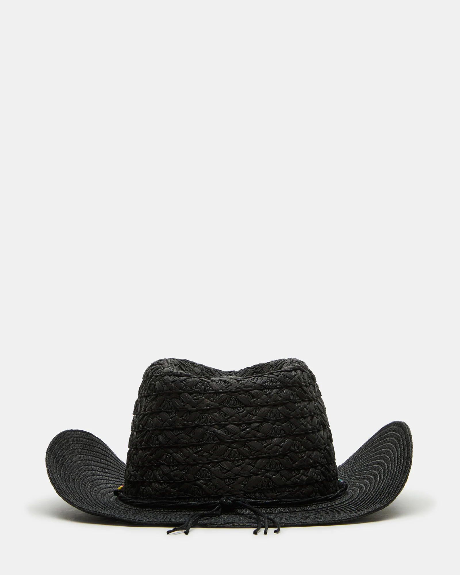 Beaded Trim Western Hat Black | Steve Madden (US)