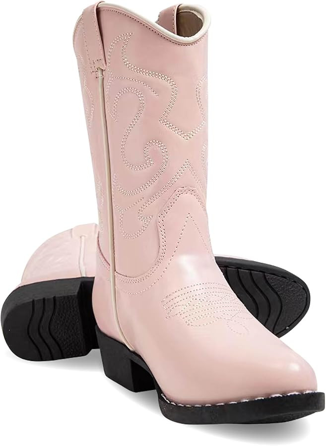 Premium Kids Cowboy Boots - Comfort Fit Toddler Cowboy Boots - Boys and Girls Cowboy Boots Durabl... | Amazon (US)