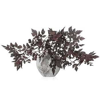 Lyrow 3 Pack Artificial Cimicifuga Plant Leaf Spray Faux Plum Cimicifuga Ramosa Leaf Branch Faux ... | Amazon (US)