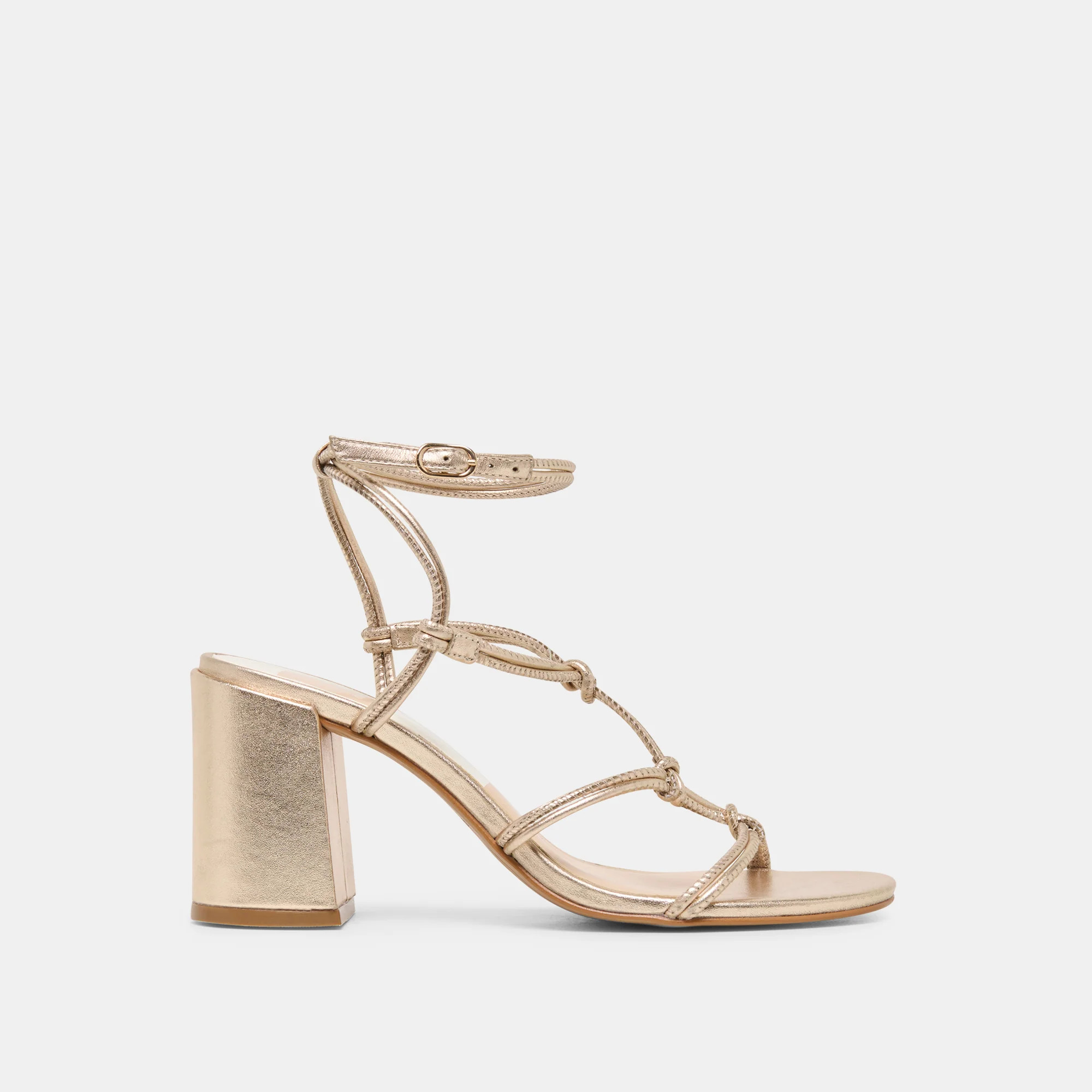 Fizzy Gold Leather Heels | Dolce Vita | DolceVita.com