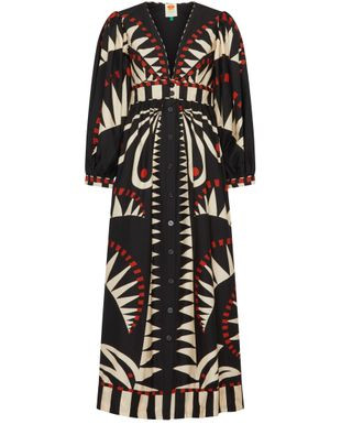 Maxi dress with puffed sleeves - FARM RIO | 24S US