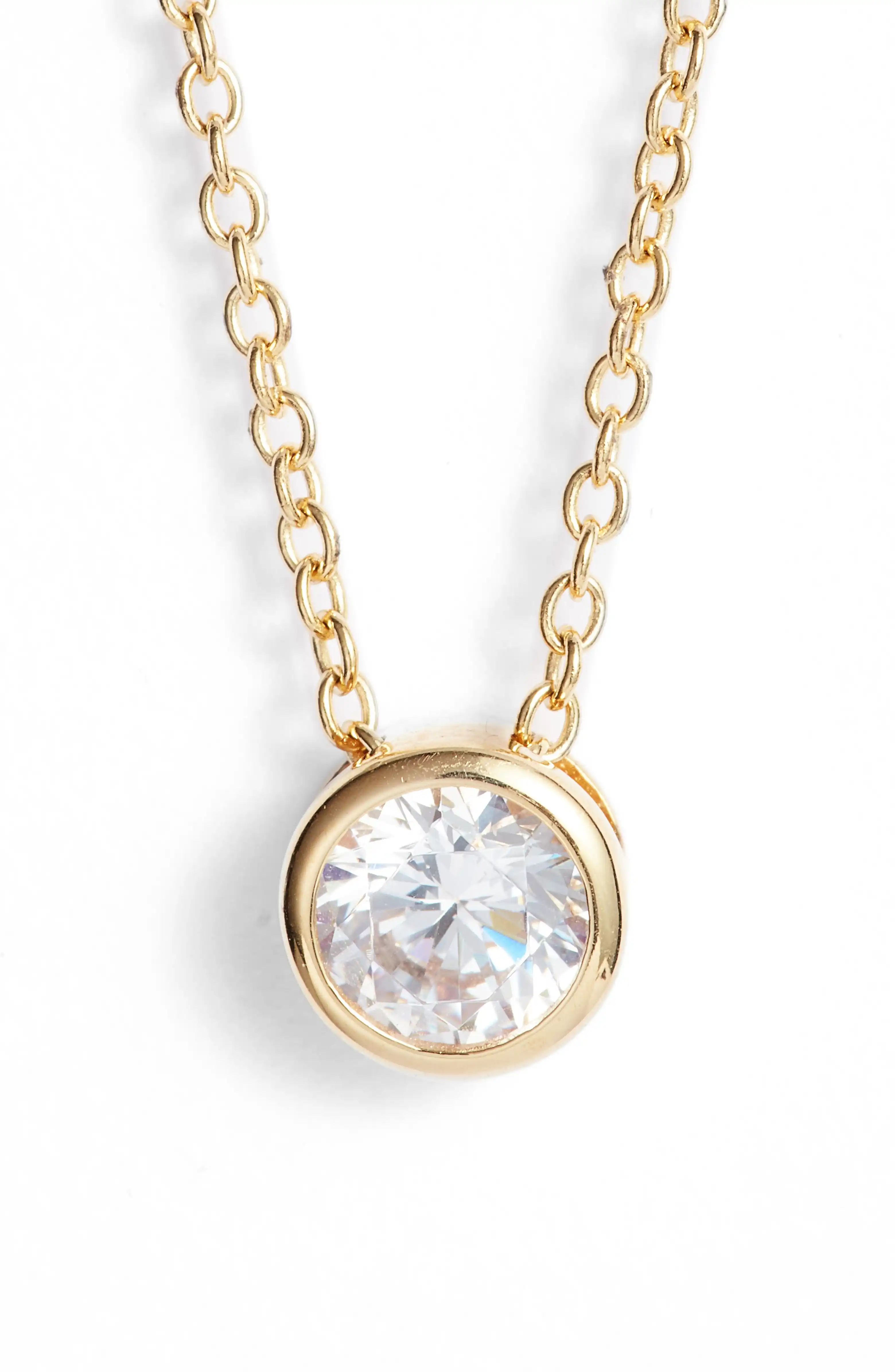 0.5 ct tw Cubic Zirconia Pendant Necklace | Nordstrom