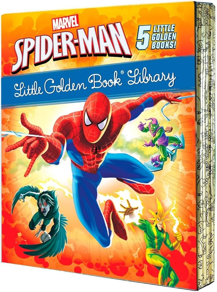 Spider-Man Little Golden Book Library (Marvel): Spider-Man!; Trapped by the Green Goblin; The Big... | Amazon (US)