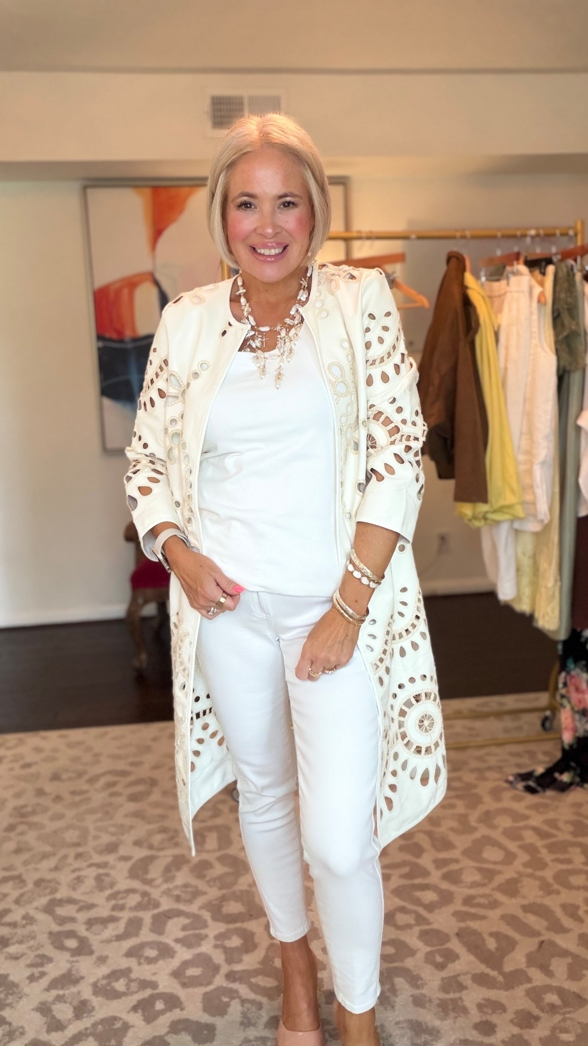 Literally so obsessed with this outfit. 
The faux leather jacket is beyond gorgeous. 
I paired it with my skinny white jeans also from Chicos  ￼

#LTKmomlife #LTKootd #LTKdayinmylife