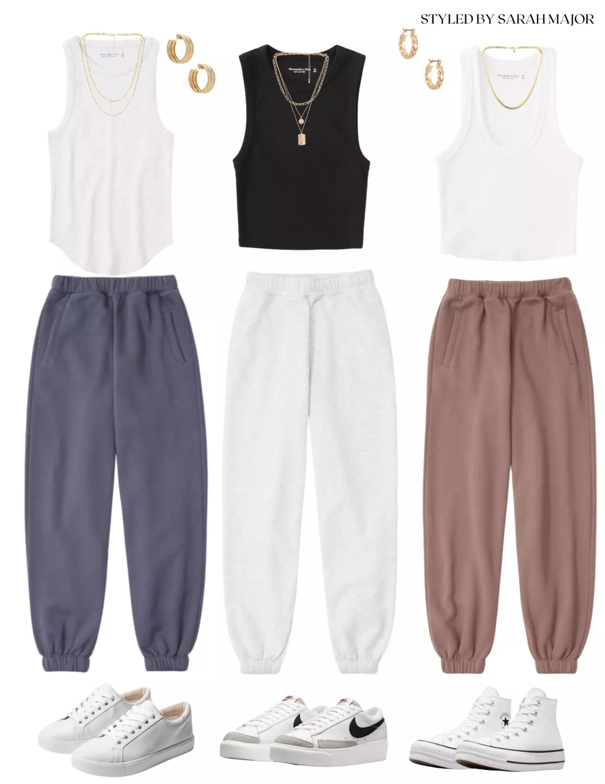 HOW TO STYLE: SWEATPANTS! Sweatpants Lookbook// cute and