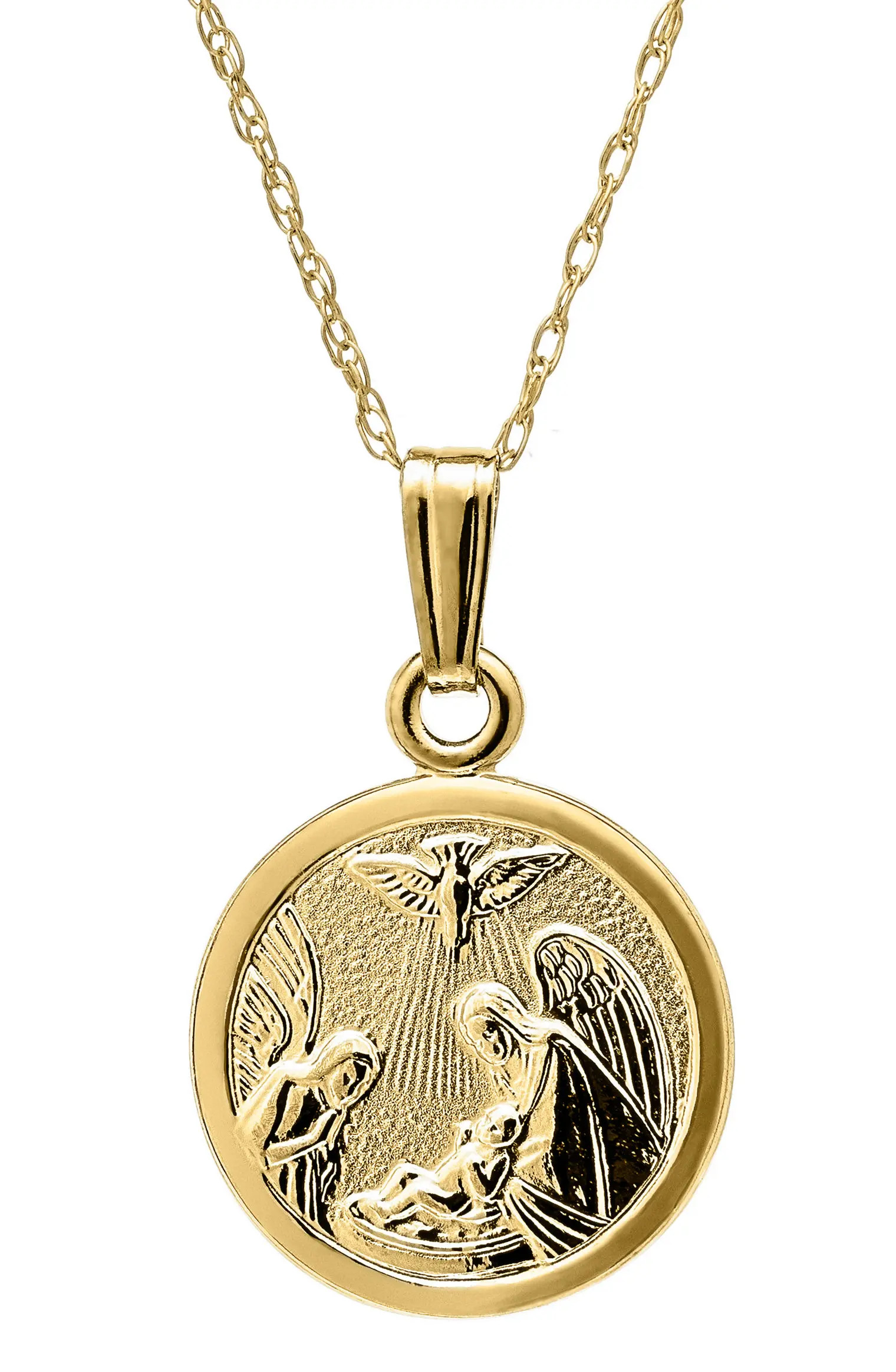 14k Gold Guardian Angel Pendant Necklace | Nordstrom