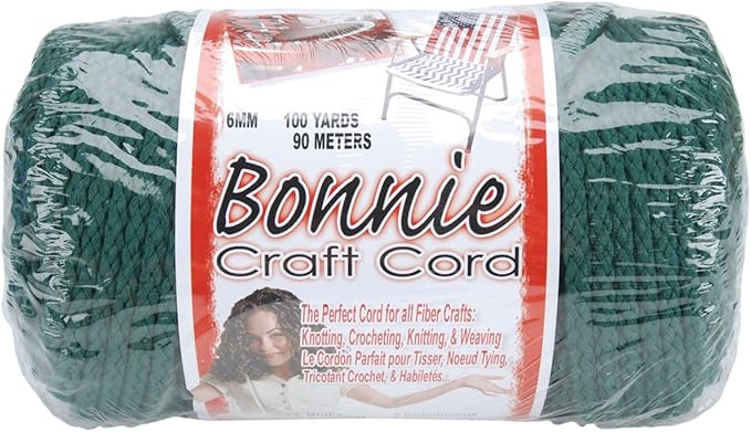 Pepperell 6mm Bonnie Macramé Craft Cord, 100-Yard, Forest | Amazon (US)