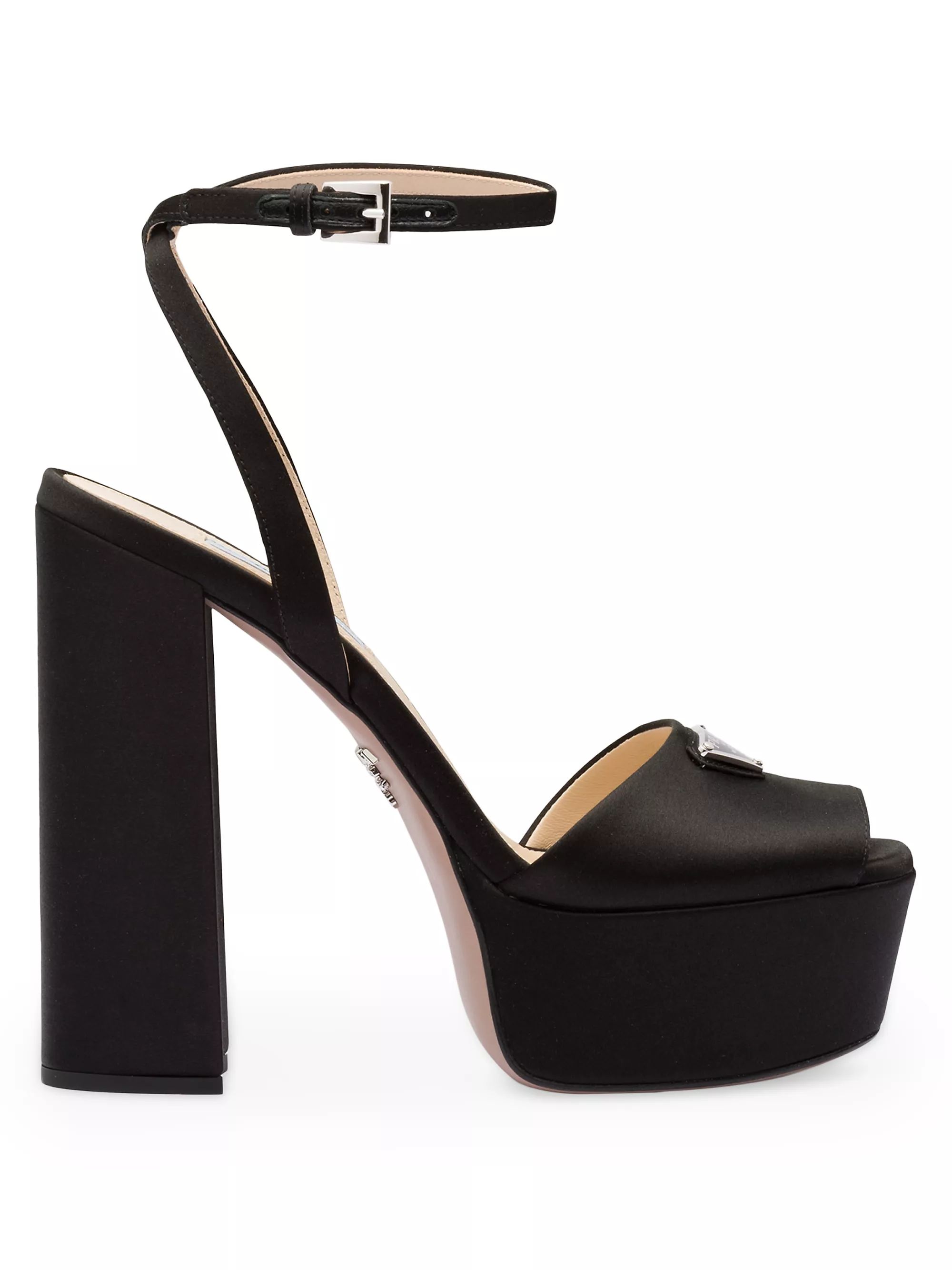 High Heeled Satin Sandals | Saks Fifth Avenue