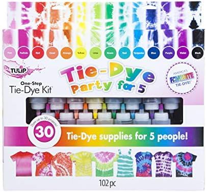 Tulip One-Step Tie-Dye Kit 15-Color Party Kit, Standard, Rainbow | Amazon (US)