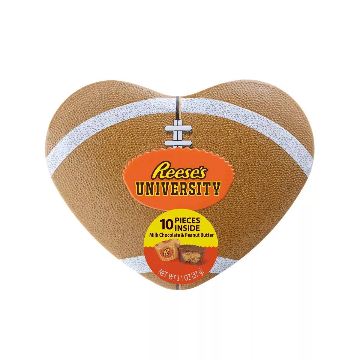 Reese's Valentine's Football Heart Tin - 3.1oz | Target