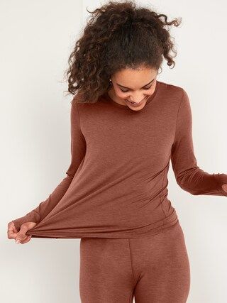 UltraBase Merino Wool Long-Sleeve Base Layer T-Shirt for Women | Old Navy (US)