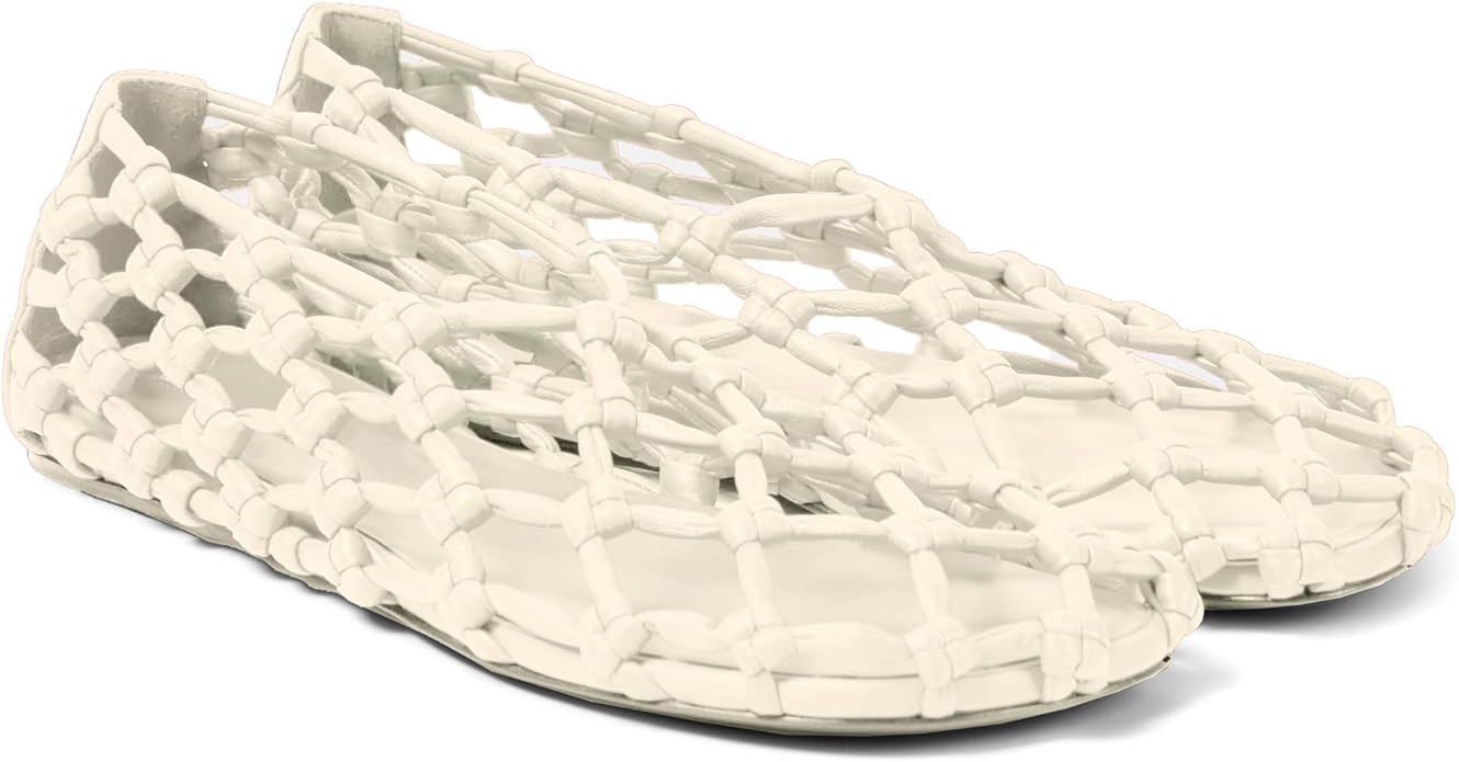 Mesh Ballet Flats for Women Woven Hollow Beach Ballerina Flats Comfortable Casual Slip on Mary Ja... | Amazon (US)