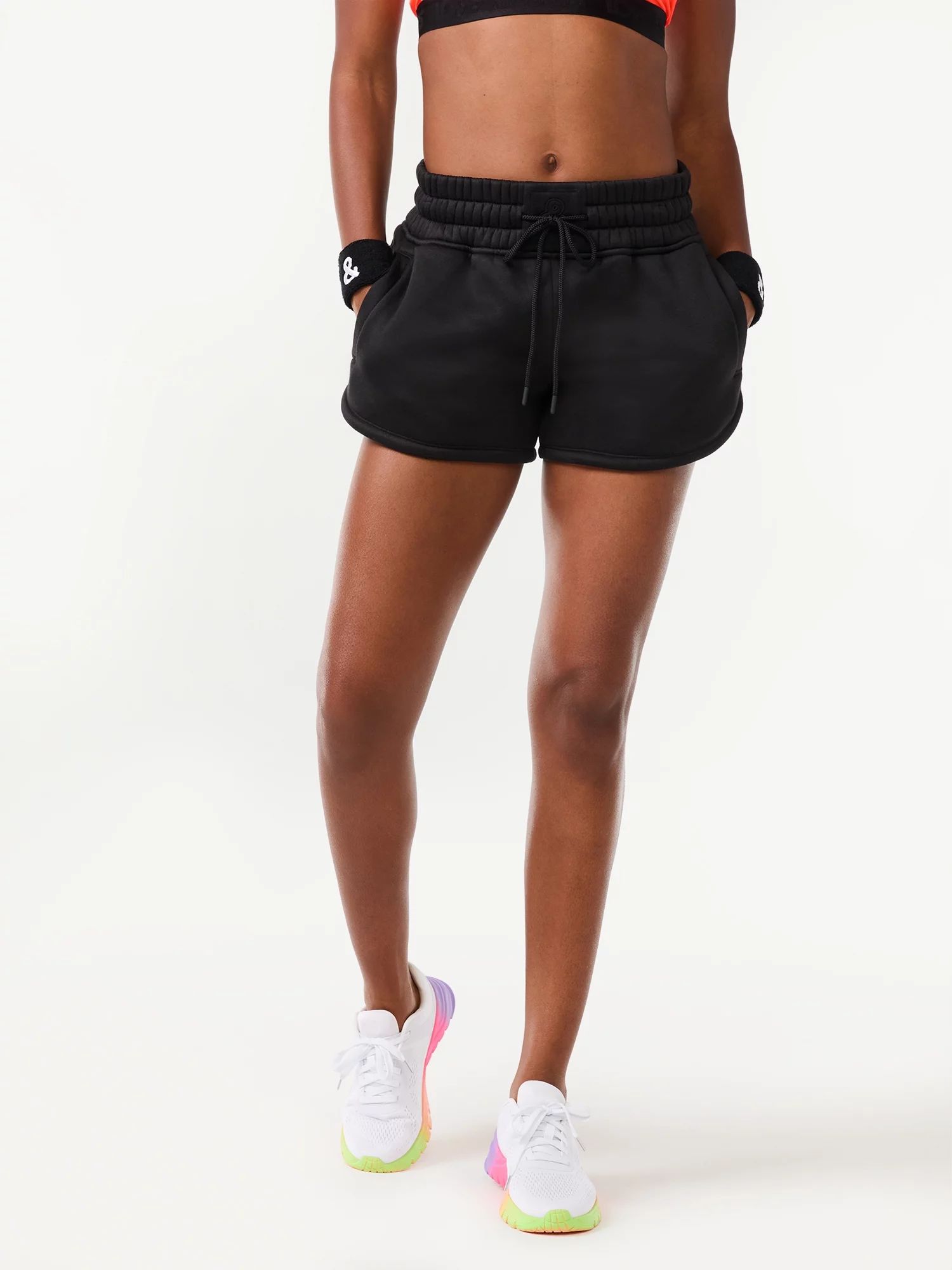 Love & Sports Women’s Fleece Boxer Shorts - Walmart.com | Walmart (US)