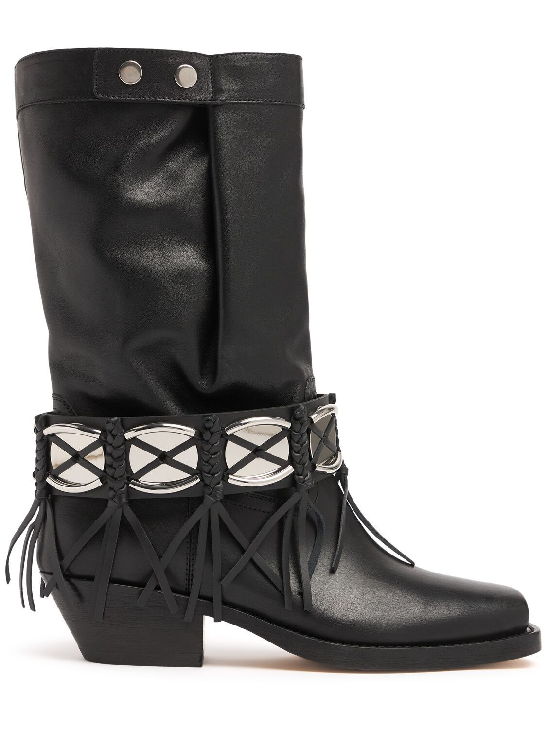 ISABEL MARANT | 40mm Ademe gaucho leather boots | WOMEN | Black | 41 | Calf | | Luisaviaroma