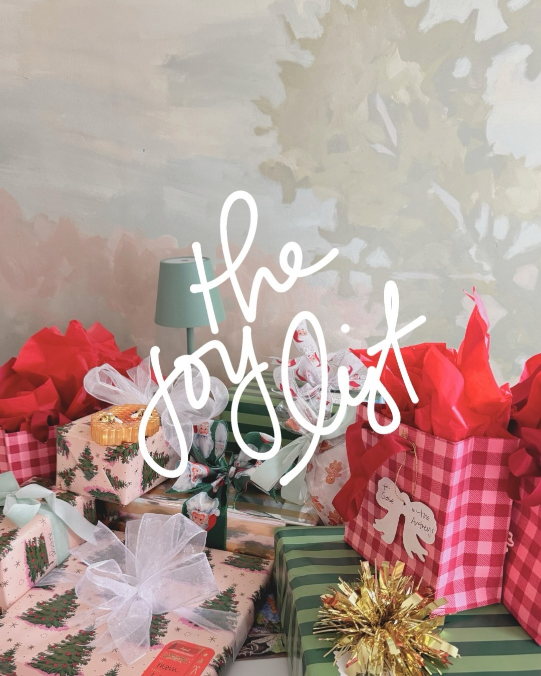 IM OBSESSED WITH MY LIFE not because it’s perfect but because it’s mine and there’s only one Gods given me and he’s so purposeful, I want to lean in and see what He’s up to right where I’m at because God is so cute and a gentlemen and so kind! Here’s where I saw Him when I started looking (I call these “joy lists”) ✨💕🪩🌧️🚒🎁🚲🎬✈️☀️🤠🍪🏒🫶🏼 

1. Colorful wrapping and going all out this Christmas - more = more this year for me 🤪🫣
2. Texts from my MIL when she finds my book in public 🥹
3. This hat 🤟🏼 @tonijcollier 
4. My new hobby bag hehehe 
5. Said hobby (needlepointing) at the park with my little bestie boys
6. “Can we help?” “Of course.”
7. Taking coffee to friends at work when you’re in town 💕 @abercrombielacy 
8. Being on set with new friends @mrschristianbevere @thedearfuturehusbandpodcast 
9. “Lattes” and crunchy leaves on walks
10. “Cwaka Bawwa” veggie plate for Ollie’s birthday dinner
11. Last minute flights with Dada
12. Sunset flights 🥲
13. Picking my battles 🙃🤠🦖
14. Late night convos with decaf coffee
15. Finding local heroes during errands 🚒
16. Publix cookies and race car buggy. Enough said.
17. Their imagination 
18. Rain suits and blue bikes
19. Afternoon lattes and chasing my cackling boys in their power wheels down the street 
20. “Hockey” 🤭