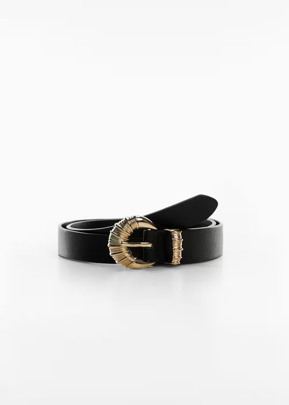 Embossed buckle belt -  Women | #tiendas.nombre.cabecera.she United Kingdom | MANGO (UK)