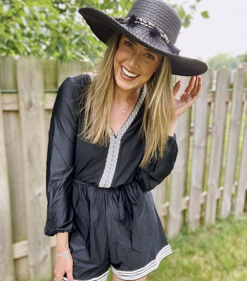 I’ll stop wearing black when they make a darker color. How could you not with this @cabanalife black Sanibel Embroidered Tie Romper & Black Wide Brim Sun Hat? This outfit is perfect for a beach day or date night this summer. Cabana Life offers sun safe fashion for during the day & eye catching show stopper pieces for night time. 🖤🤍
•
•
•
#cabanalifestyle #cabanalife #upfclothing #upf50 #upf50plus #melanoma #spring #romper #rompers #skincancer #melanomasurvivor #skincancer #cancer #sunsafe #sunsafety #melanomaawareness #clothingbrand #fashion #clothing #fashionbrand #romperbaby #romperseason #sunsafe #upf #skincancersurvivor #romperstyle #summer #summerfashion 

#LTKstyletip #LTKSeasonal #LTKGiftGuide
