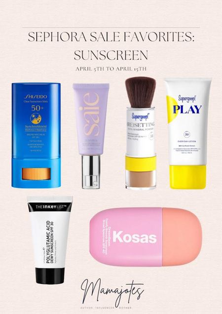 The Sephora Insider Sale starts now! I wanted to provide my top picks for sunscreen as the weather gets warmer! Sunscreen is a must for me and these are all amazing for protecting your skin! Let me know if you try them out! 

#LTKxSephora #LTKU #LTKbeauty