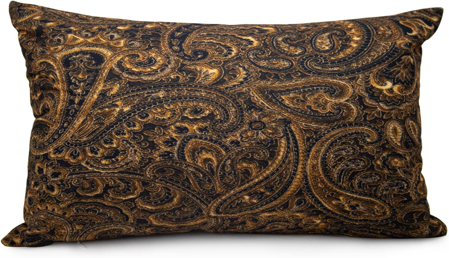 Pretty Brown Beigeand Black Floral Paisley Hidden Zipper Home Sofa Decorative Throw Pillow Cover ... | Amazon (US)