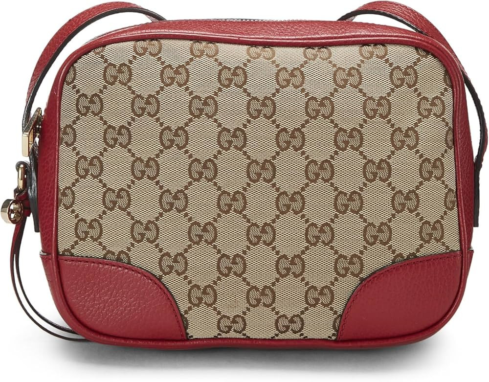 Amazon.com: Gucci, Pre-Loved Red Original GG Canvas Bree Crossbody Mini, Red : Luxury Stores | Amazon (US)