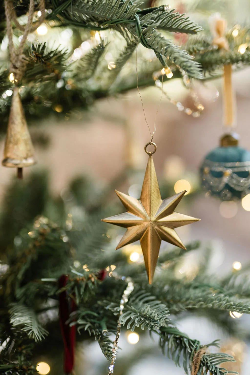 Antique Brass Star Ornament | Cottage and Key