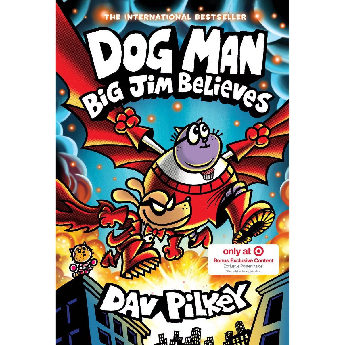 Dog Man: Big Jim Believes: Dog Man #14 - Target Exclusive Edition - by Dav Pilkey (Hardcover) | Target