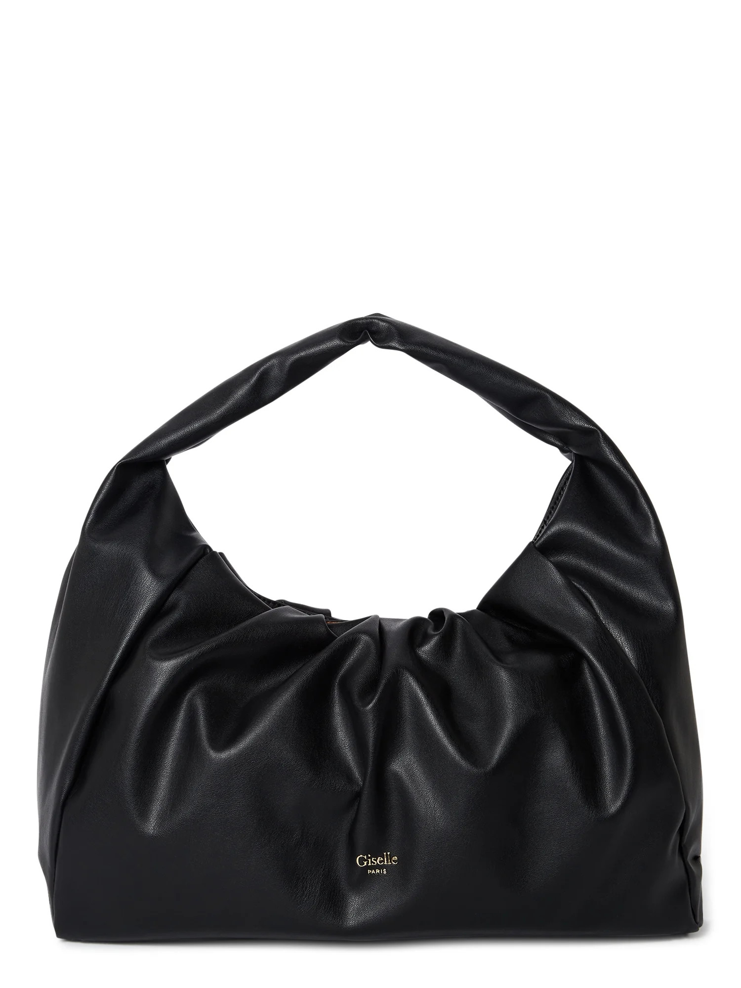 Giselle Paris Women's Adele Vegan Leather Ruched Shoulder Bag | Walmart (US)